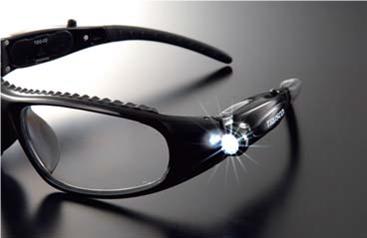 TRUSCO LED Safety Glasses TSG-02 / トラスコ LEDライト付セーフティグラス TSG-02